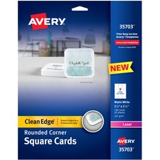 Avery AVE 35703 Averyreg; Clean Edge Laser Printable Multipurpose Card