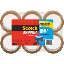 3m MMM 3850T6 Scotch Heavy Duty Shipping Packaging Tape - 54.60 Yd Len