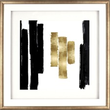 Lorell LLR 04476 Blocks Design Framed Abstract Artwork - 29.50 X 29.50