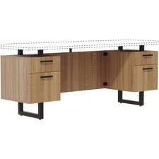 Safco SAF MRCRBF20SDD Safco Mirella Free Standing Credenza Pedestal Ba