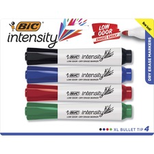 Bic BIC GDEMP41ASST Intensity Xl Bullet Low Odor Dry-erase Markers - B