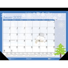 House HOD 139 Monthly Deskpad Calendar Seasonal Holiday Depictions 22 