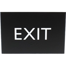 Lorell LLR 02671 Exit Sign - 1 Each - 4.5 Width X 6.8 Height - Rectang