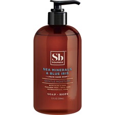 Soapbox SBX 77148CT Sea Minerals  Blue Iris Liquid Hand Soap - Fresh F