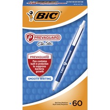 Bic BIC CSAP60ECBE Prevaguard Clic Stic Antimicrobial Pens - Medium Pe