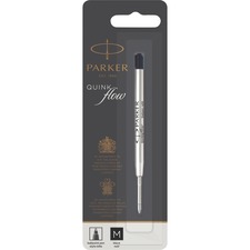 Newell PAR 1950369 Parker Quinkflow Black Ink Ballpen Refill - Medium 