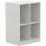 Lorell LLR 42401 White Double Cubbylocker Storage Base - 23.6 Width X 