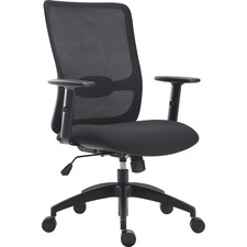 Lorell LLR 54865 Soho Collection Lifting Armrest Staff Chair - 26.4 X 