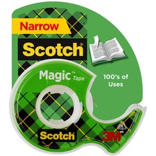 3m MMM 122 Scotch Dispensing Matte Finish Magic Tape - 18.06 Yd Length