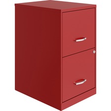 Lorell LLR 14341RD Soho 18 2-drawer File Cabinet - 14.3 X 18 X 24.5 - 