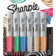 Newell SAN 2089634 Sharpie Metallic Ink Chisel Tip Permanent Markers -