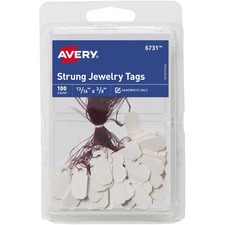 Avery AVE 06731 Averyreg; Strung Jewelry Tags - 0.81 Length X 0.38 Wid