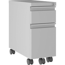 Lorell LLR 00047 Slim Mobile Pedestal - 10 X 19.9 X 21.8 For File, Box