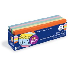 Pacon PAC 74150 Pacon Assorted Colors Blank Flash Cards - Educational 