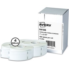 Avery AVE 04185 Averyreg; Direct Thermal Roll Labels - 1 Height X 2 18