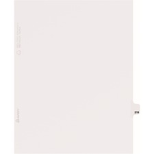 Avery AVE 82435 Averyreg; Side Tab Individual Legal Dividers - 25 X Di