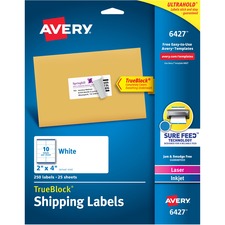 Avery AVE 06427 Averyreg; Easy Peel White Shipping Labels - Permanent 