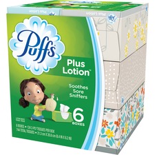 Procter PGC 39383CT Puffs Plus Lotion Facial Tissue - 2 Ply - 8.20 X 8