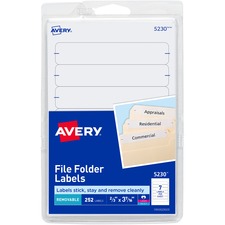 Avery AVE 05230 Averyreg; Removable File Folder Labels - 2132 Width X 