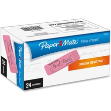 Newell PAP 70520 Paper Mate Pink Pearl Eraser - Pink - Rubber - 24  Bo