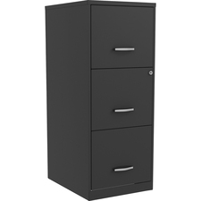 Lorell LLR 00062 Soho 3-drawer Vertical Filing Cabinet - 14.3 X 18 X 3