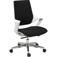 Lorell LLR 03195 Poly Shell Conference Task Chair - Fabric, High Densi