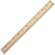 Charles LEO 77120 Cli Metal Edge 12 Wood Ruler - 12 Length 1.1 Width -