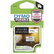 Newell DYM 2125350 Dymo D1 Labels - 12 - Rectangle - White - 1 Each