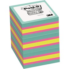 3m MMM 2027SSAFG3PK Post-itreg; Super Sticky Notes Cubes - 3 X 3 - Squ