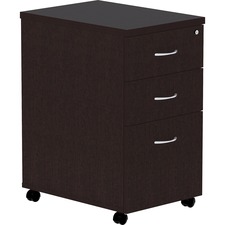 Lorell LLR 18218 Essentials Espresso Laminate Pedestal - 16 X 22 X 28.