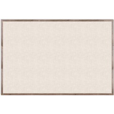 U UBR 4897U0001 Linen Bulletin Board, 72 X 48 , Rustic Mdf Frame - 0.7