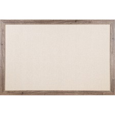 U UBR 4891U0001 Linen Bulletin Board, 36 X 24 , Rustic Mdf Frame - 0.7