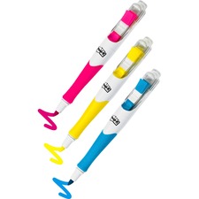 3m MMM 689HL3 Post-itreg; Flags And Highlighter Pens - Yellow, Pink, B