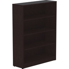 Lorell LLR 18227 Essentials Espresso Laminate Bookcase - 0.8 Shelf, 36