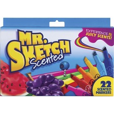 Newell SAN 2054594 Mr. Sketch Scented Markers - Chisel Marker Point St