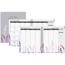 House HOD 295674 Wild Flower Weeklymonthly Planner - Julian Dates - Mo