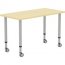 Lorell LLR 69582 Height-adjustable 48 Rectangular Table - Rectangle To