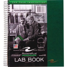 Roaring ROA 77646 Roaring Spring 4x4 Graph Ruled Spiral Lab Notebook W