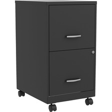 Lorell LLR 00061 Soho Filefile 2-drawer Mobile File Cabinet - 14.3 X 1