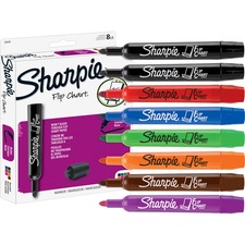 Newell SAN 22478 Sharpie Flip Chart Markers - Bullet Marker Point Styl