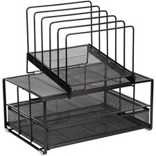 Lorell LLR 84276 Mesh Desktop Drawer Organizer - 7 Compartment(s) - 14