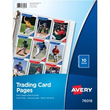 Avery AVE 76016 Averyreg; Trading Card Pages - 90 X Trading Card Capac