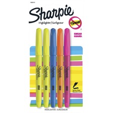 Newell SAN 1908101 Sharpie Accent Smear Guard Highlighter - Narrow Mar