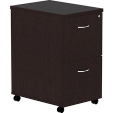 Lorell LLR 18219 Essentials Espresso Laminate Pedestal - 16 X 22 X 28.