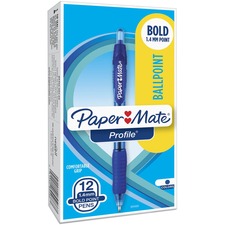 Newell PAP 89466 Paper Mate Retractable Profile Ballpoint Pens - Bold 