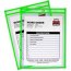 C-line CLI 43913 Neon Shop Ticket Holders, Stitched - Green, Both Side