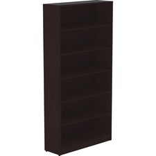 Lorell LLR 18228 Essentials Espresso Laminate Bookcase - 0.8 Shelf, 36