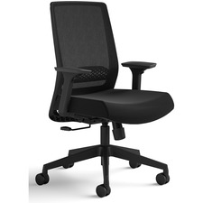 Safco SAF 6830BMBL Safco Medina Basic Task Chair - 5-star Base - Black