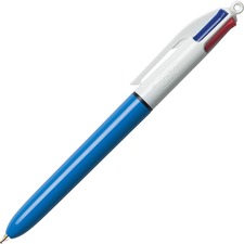 Bic MM11 AST 4-color Retractable Pen - Medium Pen Point - Refillable -