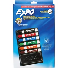 Newell SAN 80556 Expo 7-piece Dry Erase Organizer Kit - Fine Marker Po